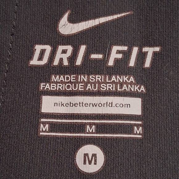 NIKE Dri-Fit Ten Less Plastic Bottles Yoga‎ Pants Size Medium Dark Gray - Picture 2 of 10